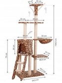 Drapak dla kota domek drzewo legowisko 138cm xl Panterka