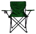 Krzesło składane kempingowe BARI - zielone