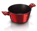 GARNEK GRANITOWY 28cm BERLINGER HAUS RED METALLIC LINE BH-1258