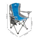 Zestaw 2 składanych krzeseł - niebieski