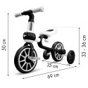 Rower rowerek biegowy 4w1 Pedały Kółka boczne