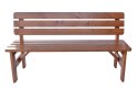 Drewniana ławka ogrodowa Viking - 180 cm, lakierowana