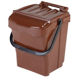 Kosz pojemnik do segregacji sortowania śmieci na BIO odpady URBA PLUS 40L - brązowy