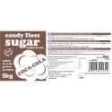 Kolorowy smakowy cukier do waty cukrowej brązowy o smaku coca coli 5kg