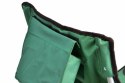 Zestaw 2 szt. składanych krzeseł kempingowych DIVERO z poduszeczką- zielone