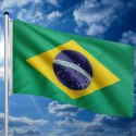 Maszt flagowy z flaga Brazylii, 650 cm