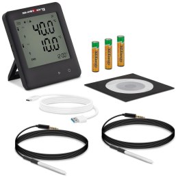 Rejestrator temperatury termometr zakres -40 do 125C Mikro USB LCD IP54