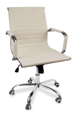 Krzesło biurowe Idaho - kremowe