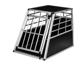 Aluminiowa skrzynia transportowa dla psów, 65 × 90 × 69 cm,