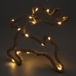 Dekoracja świąteczna renifer, 20 diod LED, ciepła biel