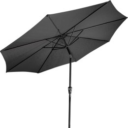 STILISTA Parasol Market Ø 3 m, 180 g/m2, antracyt + pokrowie