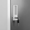 Szafa skrytka socjalna ubraniowa metalowa z zamkami na klucz 2-drzwiowa