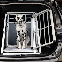 Aluminiowa skrzynia transportowa dla psów, 65 × 91 × 69,5 cm
