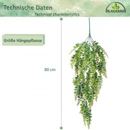 Plantasia Wisząca sztuczna roślina, 80 cm, 4 szt