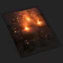Podświetlany obraz Płonące świece, 3 diody LED, 30 x 40 cm