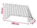 Duża bramka do piłki nożnej, 183 x 122 x 61 cm