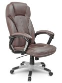 Fotel biurowy skórzany Eago EG-222 brązowy