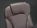 Fotel biurowy skórzany Eago EG-222 brązowy