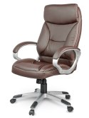 Fotel biurowy skórzany Eago EG-223 brązowy
