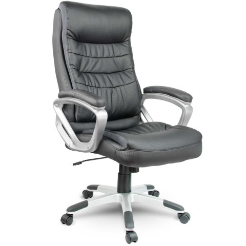 Fotel biurowy skórzany Eago EG-226 czarny