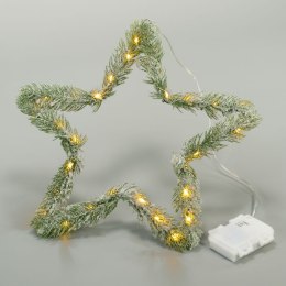 Dekoracja świąteczna - Gwiazda, 30 diod LED, ciepła biel
