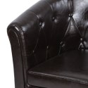 MIADOMODO Zestaw foteli Chesterfield, 58x71x70 cm, ciemny br