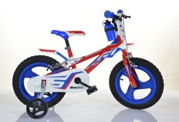 Dziecięcy rower chłopięcy Dino 14", stal HiTech, trzy kolory