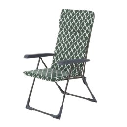 Krzesło ogrodowe kempingowe TORINO metalowe, zielone