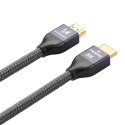 Kabel przewód HDMI 2.1 8K 60 Hz 48 Gbps 4K 120 Hz 2K 144 Hz 5 m srebrny
