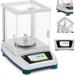 Waga laboratoryjna analityczna ze szklaną osłoną panelem dotykowym LCD 1200 g / 0.01 g