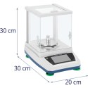 Waga laboratoryjna analityczna ze szklaną osłoną panelem dotykowym LCD 200 g / 0.001 g