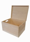 Drewniane pudełko, sosna, 40 x 30 x 23 cm