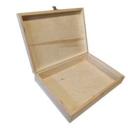 Zamykane drewniane pudełko, 35 x 7 x 25 cm