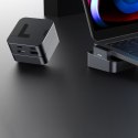 Podstawka wielofunkcyjny HUB do MacBook Pro USB-C USB 3.0 RJ45 HDMI Thunderbolt szary