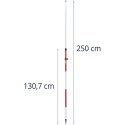 Tyczka geodezyjna pod pryzmat lustro składana śr. 24.5mm długość 2.5m