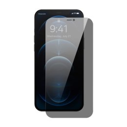 Szkło hartowane do iPhone 12 Pro Max na cały ekran 0.4mm filtr Anti Spy ZESTAW