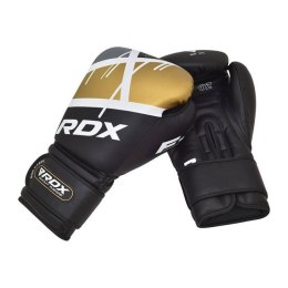 RDX F7 - RĘKAWICE BOKSERSKIE 10 ozRękawice bokserskie sparingowe złote RDX F7 - 10 oz