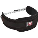 RDX PRO - PAS OBCIĄŻENIOWY DIP BELT CZARNYDip belt RDX Pas z łańcuchem do podnoszenia ciężakrów 100 kg