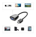 Przejściówka adapter przewód z HDMI męski do VGA żeński FHD czarny