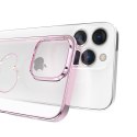 Etui do telefonu iPhone 14 ozdobione kryształami Wish Series różowe