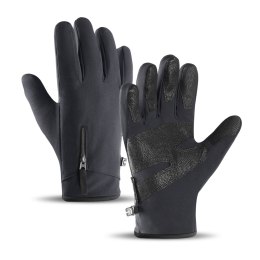 Rękawiczki zimowe do telefonu sportowe outdoor narty rower jogging roz. S czarne
