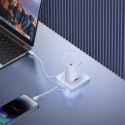 Ładowarka sieciowa GaN Cube Pro 65W 2x USB-C USB-A biała