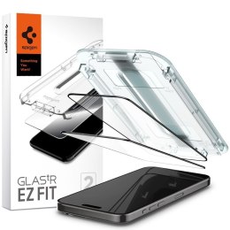 Szkło hartowane Glas.tR EZ Fit FC na iPhone 15 Pro Max czarne - ZESTAW 2 szt.