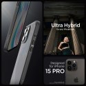 Etui Ultra Hybrid na iPhone 15 Pro przezroczysto-czarne