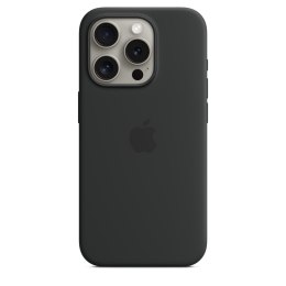 Oryginalne Etui silikonowe Apple do iPhone 15 Pro Silicone Case MagSafe czarne