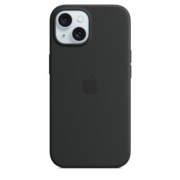 Oryginalne Etui silikonowe Apple do iPhone 15 Silicone Case MagSafe czarne