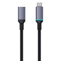 Przedłużacz kabla przewodu USB-C 10Gbps 0.5m czarny