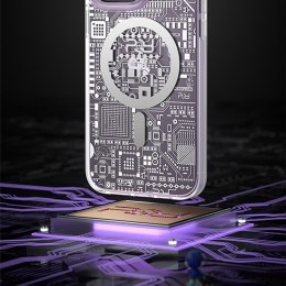 Magnetyczne etui iPhone 14 Plus MagSafe PQY Geek Series złote