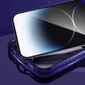 Magnetyczne etui iPhone 14 Plus MagSafe PQY Ice Crystal Series różowo-niebieskie