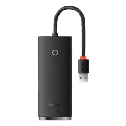 HUB adapter rozdzielacz USB - 4x USB 5Gb/s 25cm Lite Series czarny